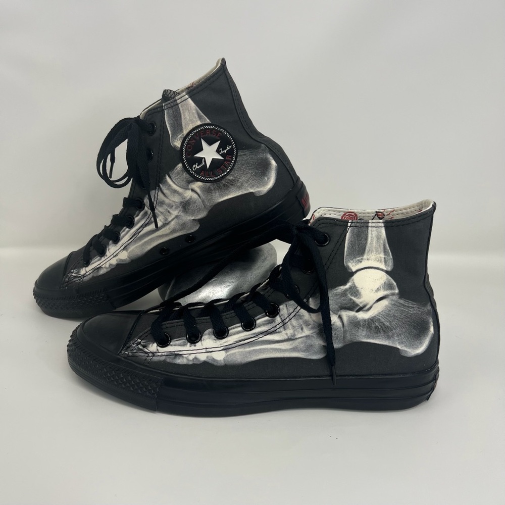 Converse Chuck Taylor All Star “X Ray” high-top sneakers.